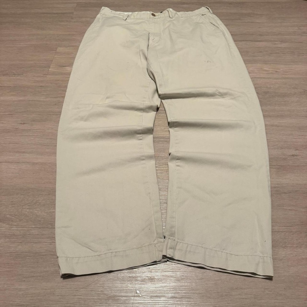 36x32 Beige Chino Wide Leg Dress Pants Y2K Vintage